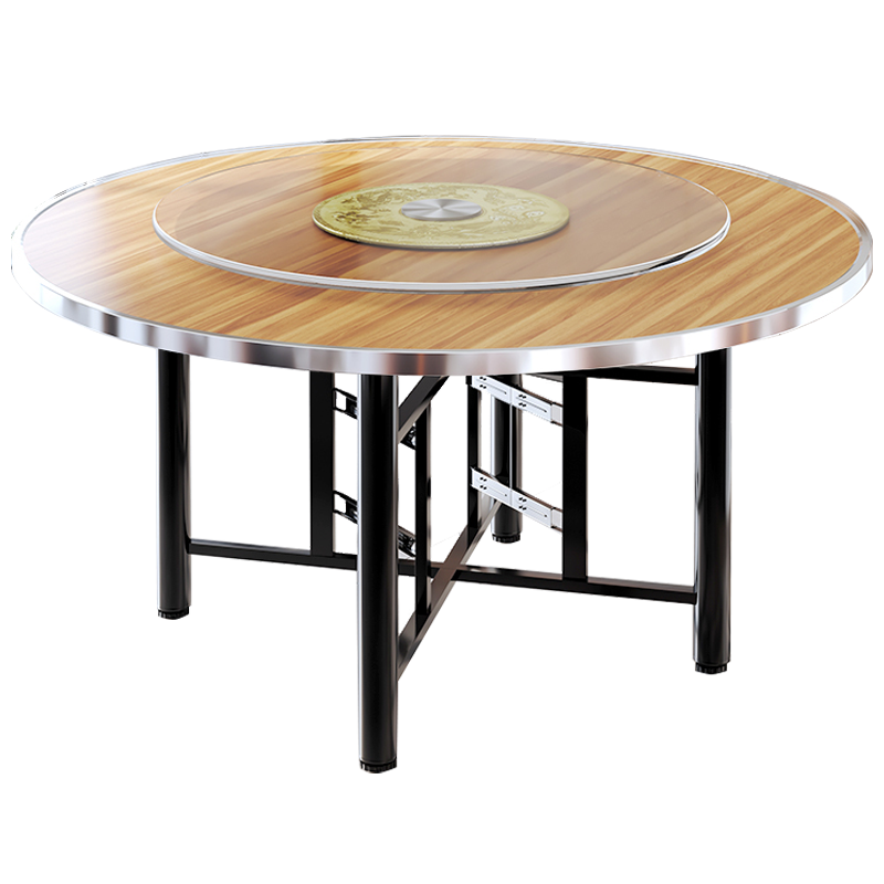 凌迪星旋转圆桌1.2*0.75m张