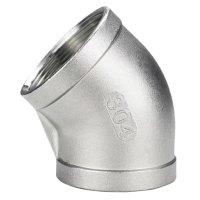 伟鹏双兴 304不锈钢丝扣45度弯头 DN50(2寸) 个