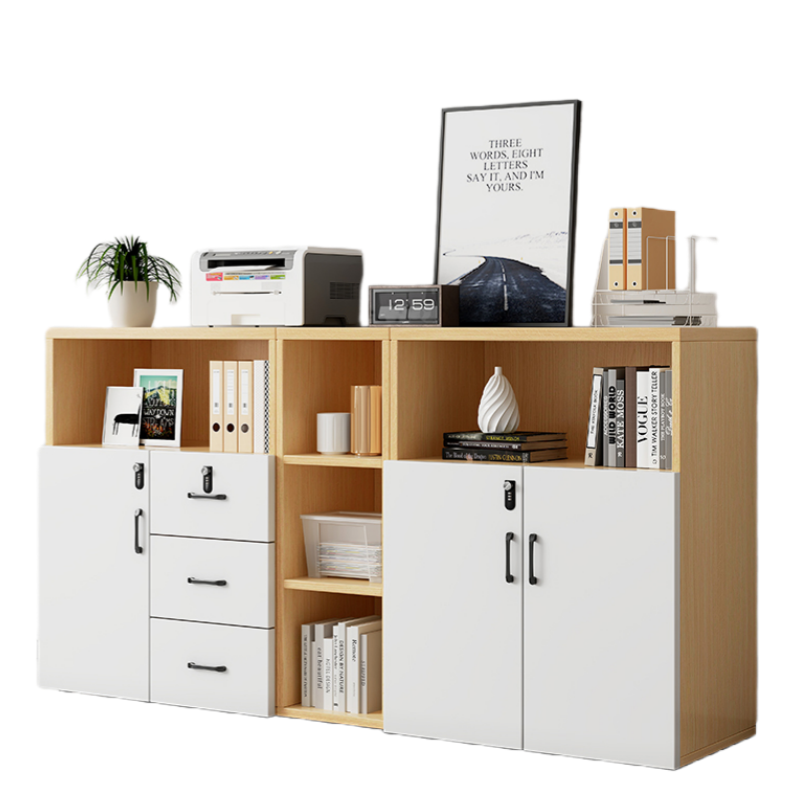 智叶舟办公矮柜3门3抽1隔间190*40*109cm台