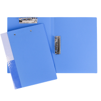 伴公式B1238A4塑料双夹文件夹蓝色