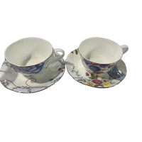 玛戈隆特骨瓷咖啡杯套装2杯2碟