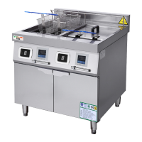 意黛斯(YIDAISI)YDS-12ZL2 电炸锅商用小吃油炸锅油炸炉电炸锅薯条机炸串机34L智能立式双缸电炸炉12KW