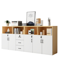 智叶舟办公矮柜5门3抽240*40*109cm台