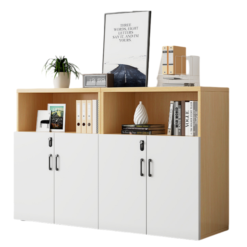 智叶舟矮柜文件柜四门柜160*40*109cm台