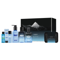 自然堂保湿礼盒清透保湿水露洁面男士喜马拉雅冰川保湿礼盒(三件套)