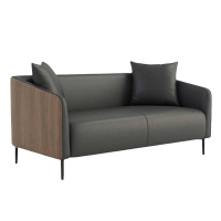 铭思达双人位沙发皮质张