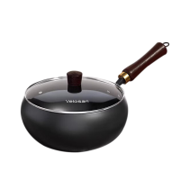 温仑山炒锅24cm无涂层耐磨耐锈蚀锻打大肚炒锅VP-1FCG01