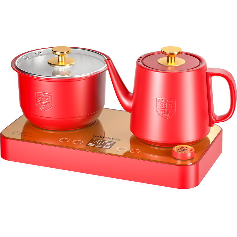 金灶M8全自动上水电茶炉涌泉式底部上水电热水壶茶台烧水壶家用智能保温电水壶宫廷茶器