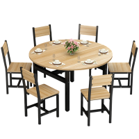 班龙圆桌一桌六椅套