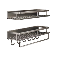 攸形双层浴室架60*12*4cm个