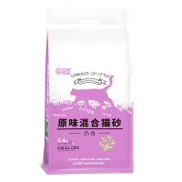 诺旦混合豆腐猫砂细豆腐砂膨润土奶香除臭无尘不粘底2.4公斤超快结团低价高性价比可冲马桶(发货迅速)