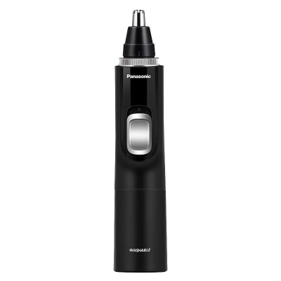 松下(Panasonic)鼻毛修剪器男士用鼻毛器剃刮去鼻毛修剪刀全身水洗电动修眉胡须造型器 ER-PGN70-K黑色