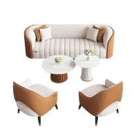 星伟卓 办公沙发 1+1+3+2茶几 套