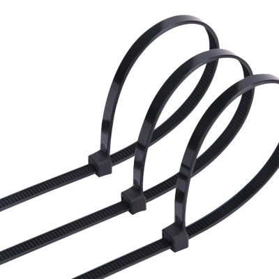 鸿启纳 尼龙扎带自锁式强力塑料捆绑扎带黑色23122512 7.6mm*200mm (100根/包)