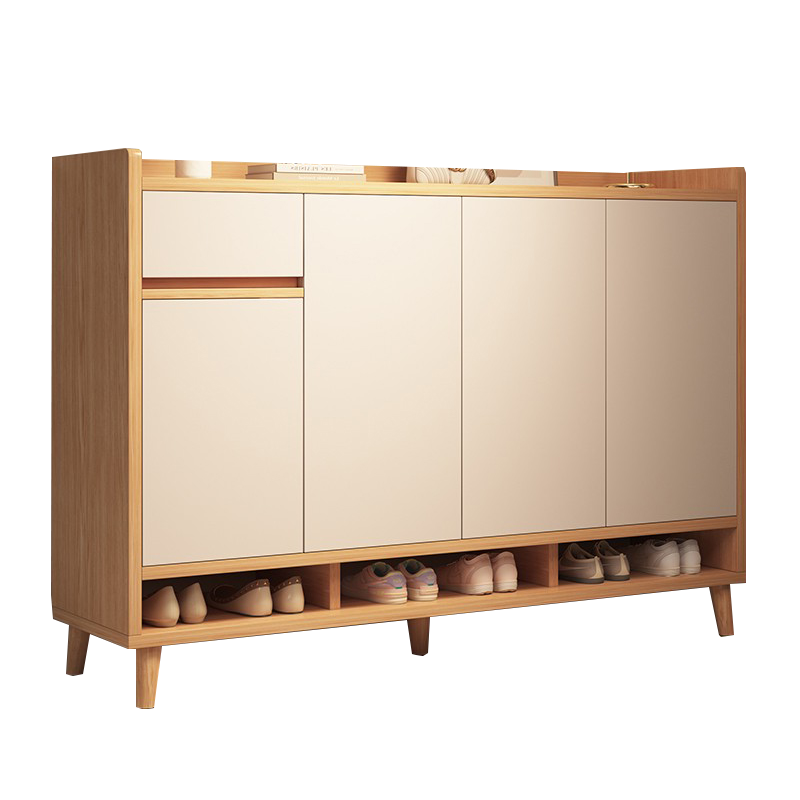 实木鞋柜家用门口入户玄关收纳柜一体室内储物多层鞋架