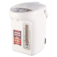 象印(ZOJIRUSHI)电热水瓶CV-TNH30C底盘加热按键式控制304不锈钢涂层内胆电动出水便捷高效3L 白色