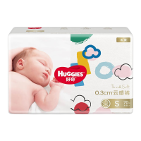 好奇(Huggies)金装超柔贴身纸尿裤S70片婴儿通用尿不湿非拉拉裤纸尿片
