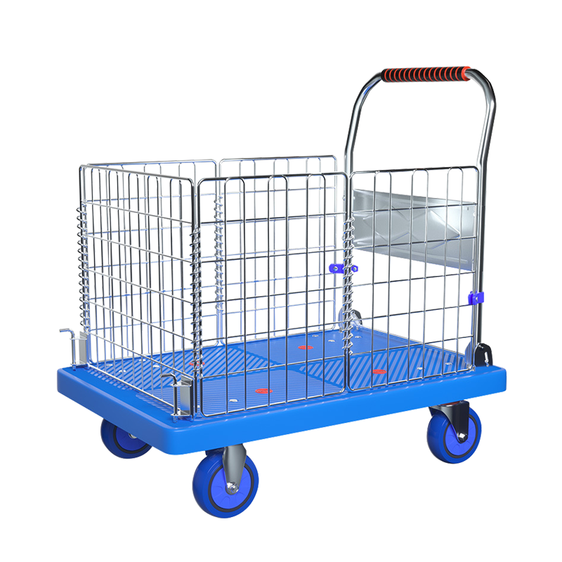 鸿启纳 围栏带框尼龙折叠手推车配承重约700斤 HQN-DH309X 90*60cm(活动框)(单位:件)