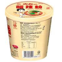 光友酸辣粉豪华版杯装155g*12杯 整箱装