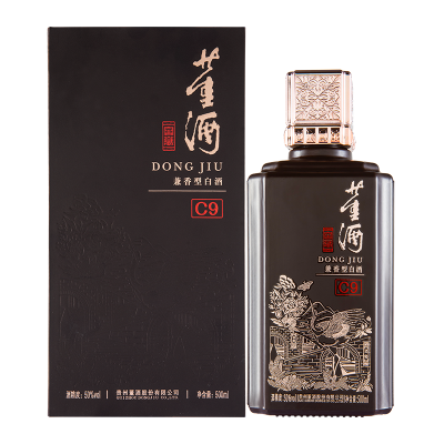 [宴席用酒]董酒窖藏C9兼香型50度500ml整箱白酒纯粮贵州高度名酒