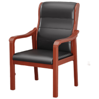 质凡 将军椅实木西皮办公椅 /ZF-YQY004/54.5*56*91cm