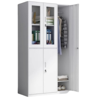 凡尔尚衣帽柜钢制970*500*1850mm白色五门台