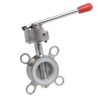 伟鹏双兴 304不锈钢手柄对夹蝶阀 DN150(6寸)丁晴 个