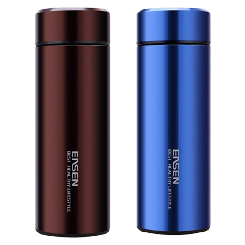 水宜生保温杯430ml便携泡茶杯子不锈钢水杯L506(颜色随机)