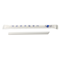1cm口径一次性食品级独立包装透明吸管 19cm