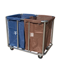 宜掌柜 布草车 加厚干湿分离 个