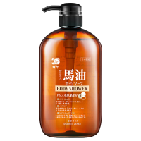 蝶印 日本原装进口 北海道保湿精华护肤马油沐浴露 600mL