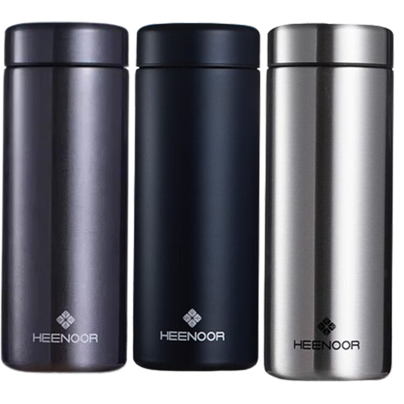 希诺保温杯500ml不锈钢内胆便携水杯N-3267精品(颜色随机)