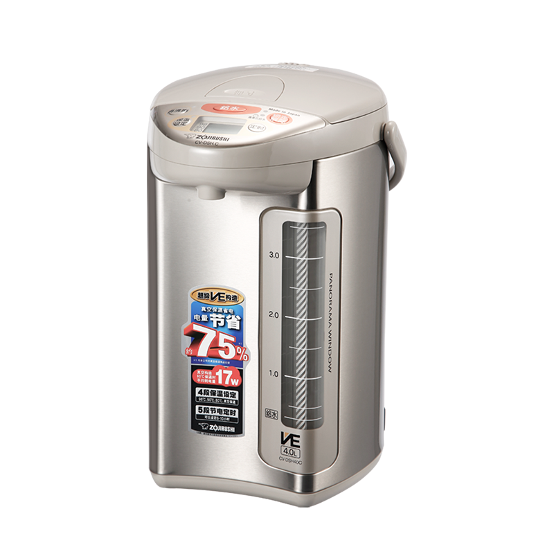 象印(ZO JIRUSHI)电热水壶日本原装进口VE真空保温家用大容量电水壶大容量烧水壶DSH40C 4L