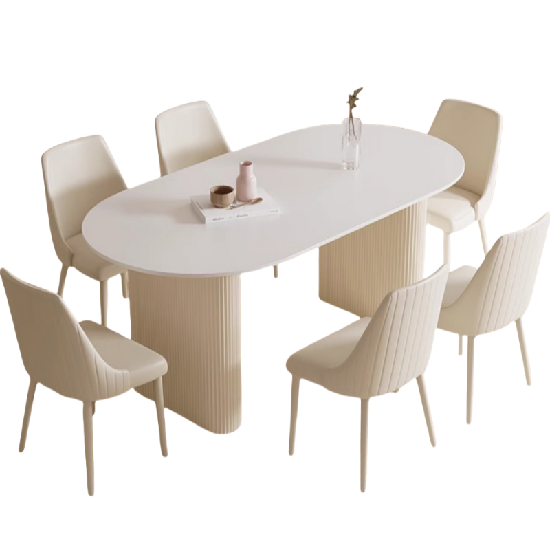 豫龙都餐桌一桌 六椅 套