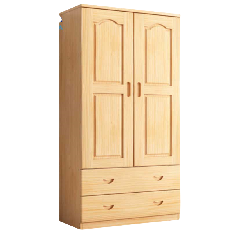 铭思达实木衣柜F款双抽80*50*180cm台