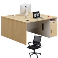 班龙电脑桌椅1.2米双人位+椅套