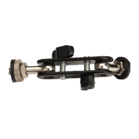 册视监控摄像头万向调节感应器1/4云台手机机械臂支架黑色个