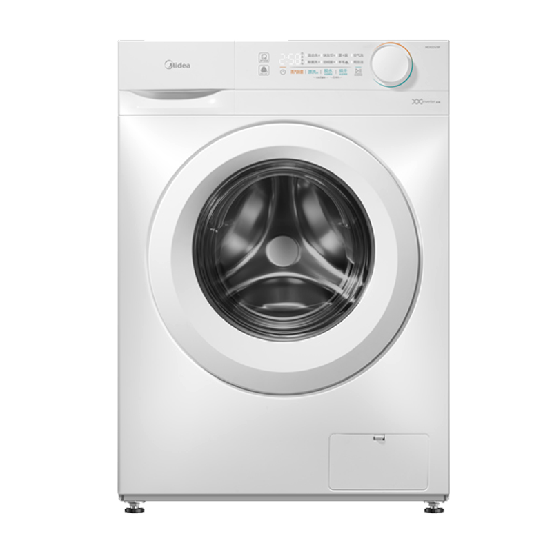 美的(Midea)洗衣机滚筒洗烘一体全自动10公斤大容量变频电机超薄机身防变黄巴氏除菌洗以旧换新MD100V11FPR