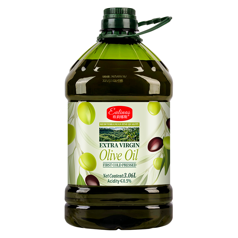 欧莉娜斯[健身推荐]100%纯特级初榨橄榄油西班牙进口1.02L/3.06L家用健康食用油