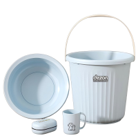 号锐清 水桶家用储水用加厚耐用塑料桶洗衣手提小水桶学生宿舍用轻奢圆桶 个