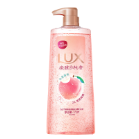 力士气泡爽肤二合一持久留香沐浴露男女白桃香690g 新老包装随机发