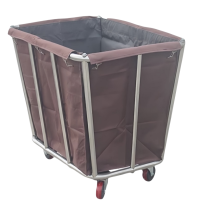 依韵珂咖色布草车10管个