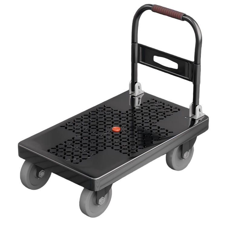 新运 小推车拉货搬运手推车家用便携板车折叠平板拖车取快递手拉车 个