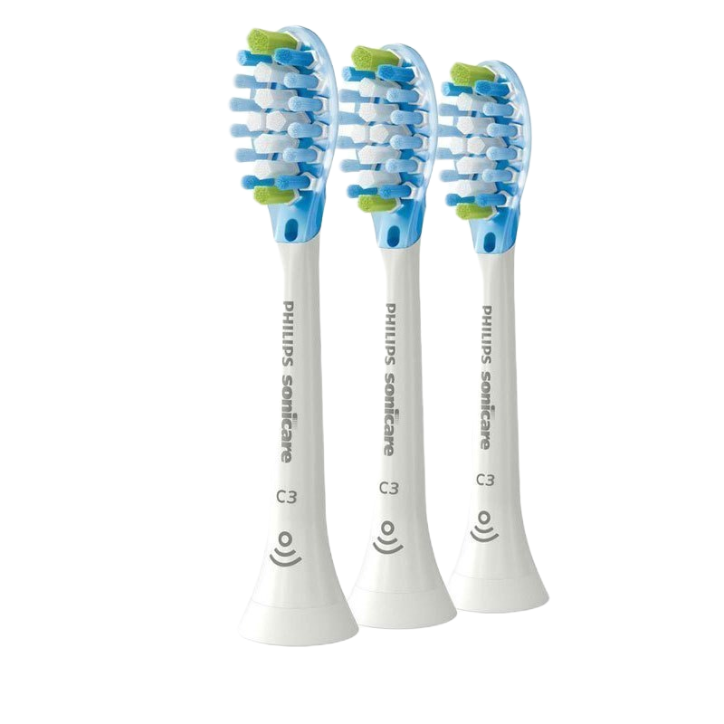 飞利浦(PHILIPS) 电动牙刷刷头 C3智臻洁净型10倍清除牙菌斑HX9043/67适配钻石7系9系AI刷3支装白色