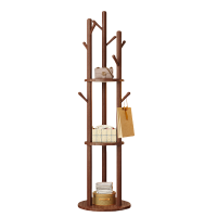 铭思达衣帽架实木个