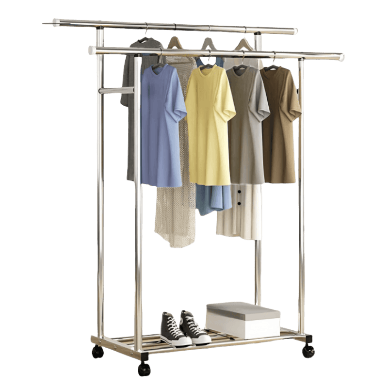 豫龙都双杆晾衣架不锈钢个