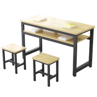 芙首泰双层学习桌1200*400*800mm(1桌2凳)套