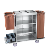 宜掌柜 不锈钢 布草车