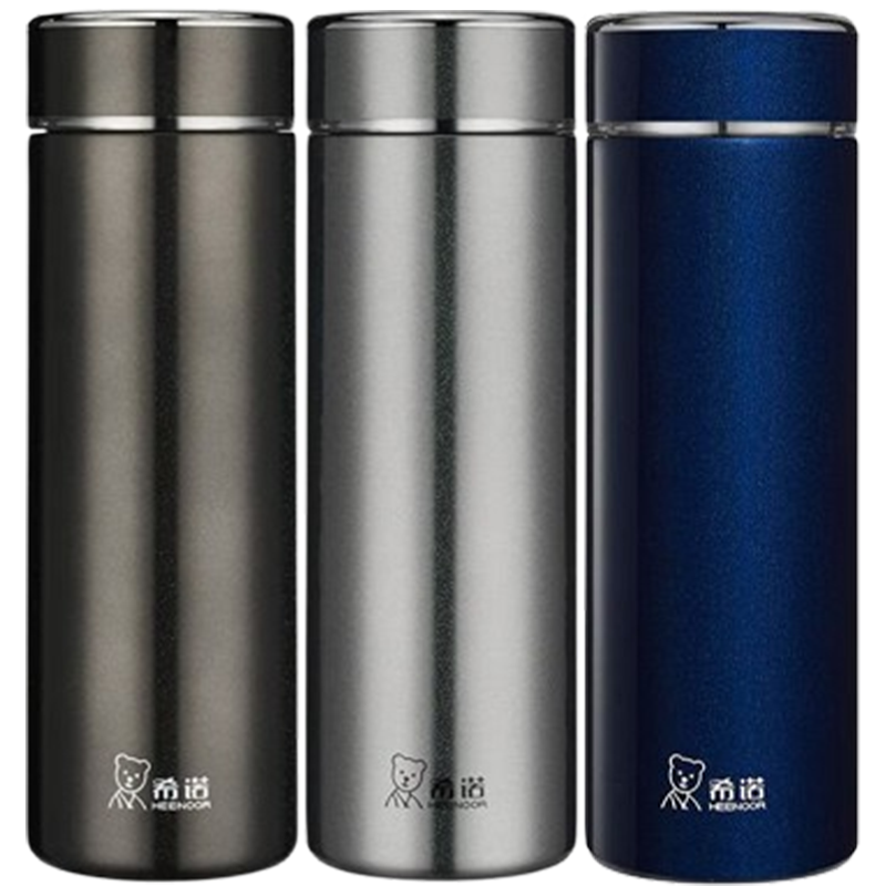 希诺保温杯500ml大容量提环便携水杯XN-3296(颜色随机)