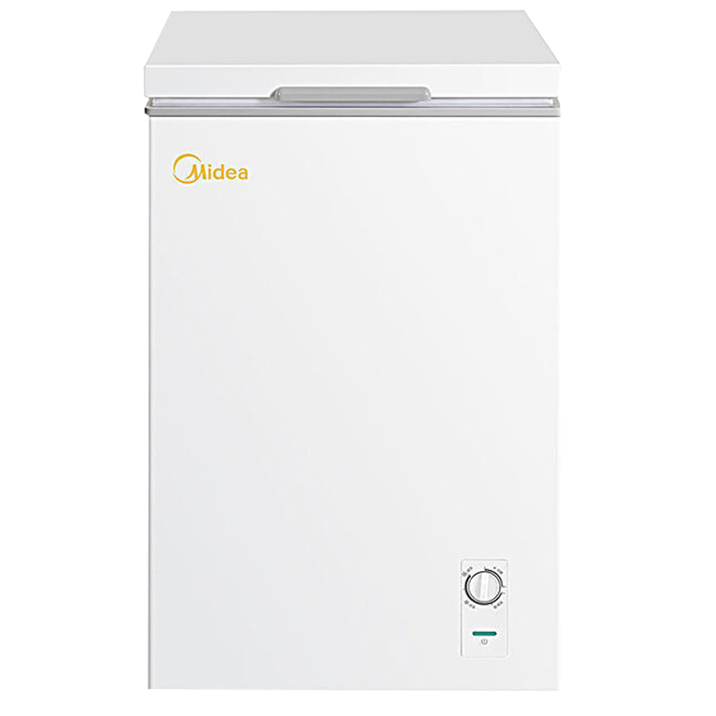 美的(Midea)100升 单温卧式冷柜家用冰柜 冷藏冷冻转换顶开门 迷你冷柜 节能低音 BD/BC-100KMD(E